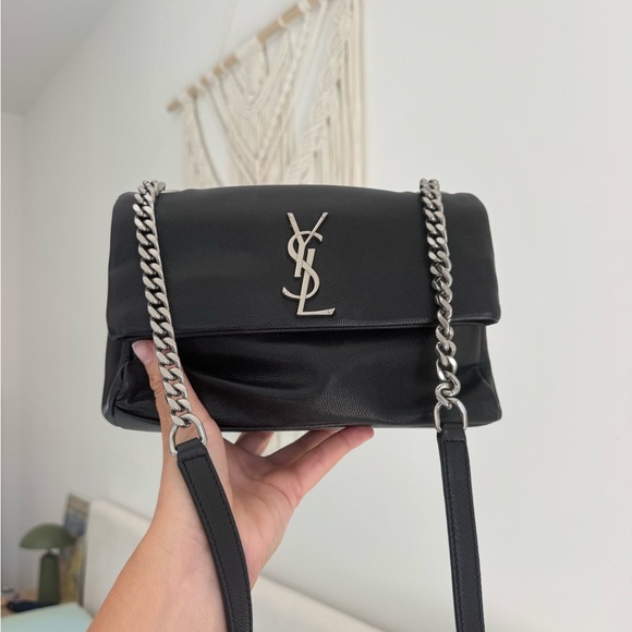 Saint Laurent Handbags - Saint Laurent YSL West Hollywood Bag – Black Leather Silver Hardware